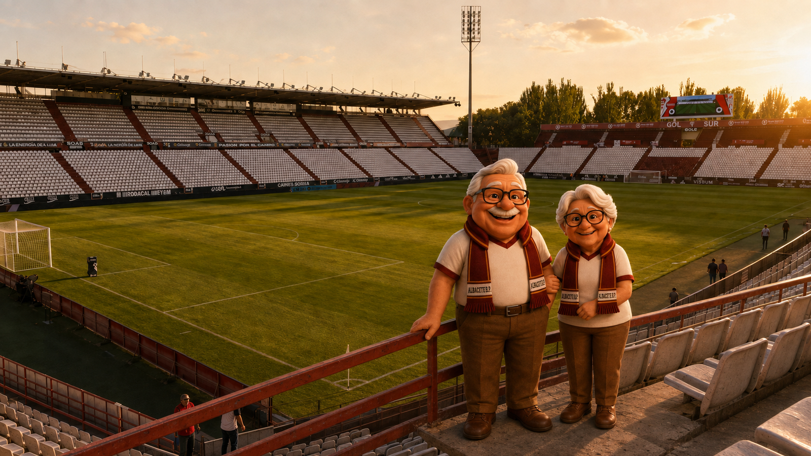 Panorámica del estadio Carlos Belmonte de Albacete
